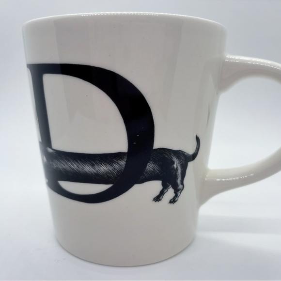 Williams Sonoma Set of 2 Rory Dobner Diamond Dog Dachshund Collectable Mugs - Picture 9 of 14